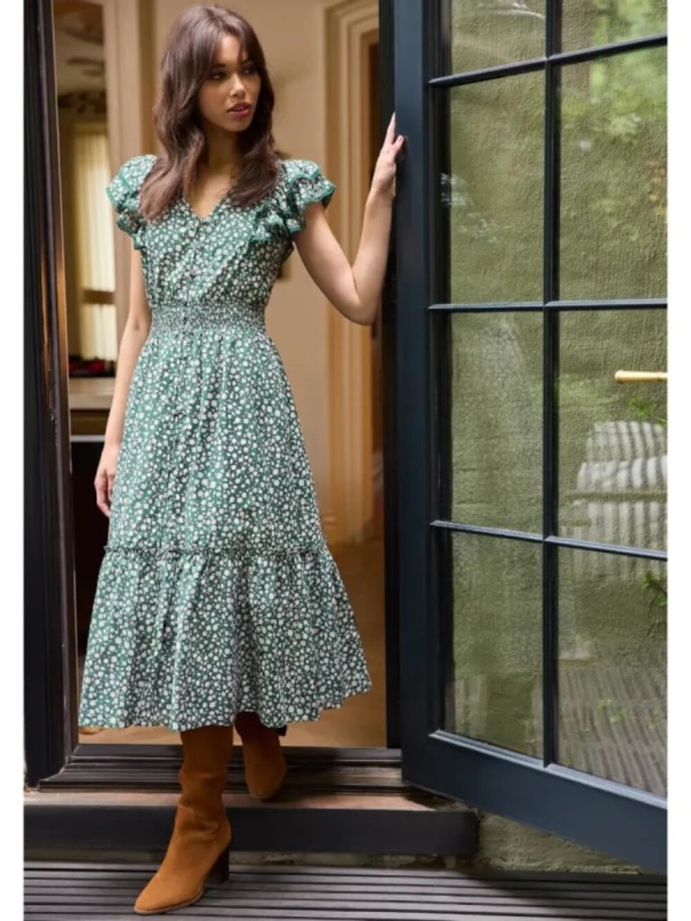 NWT- Draper James Meg Midi Dress